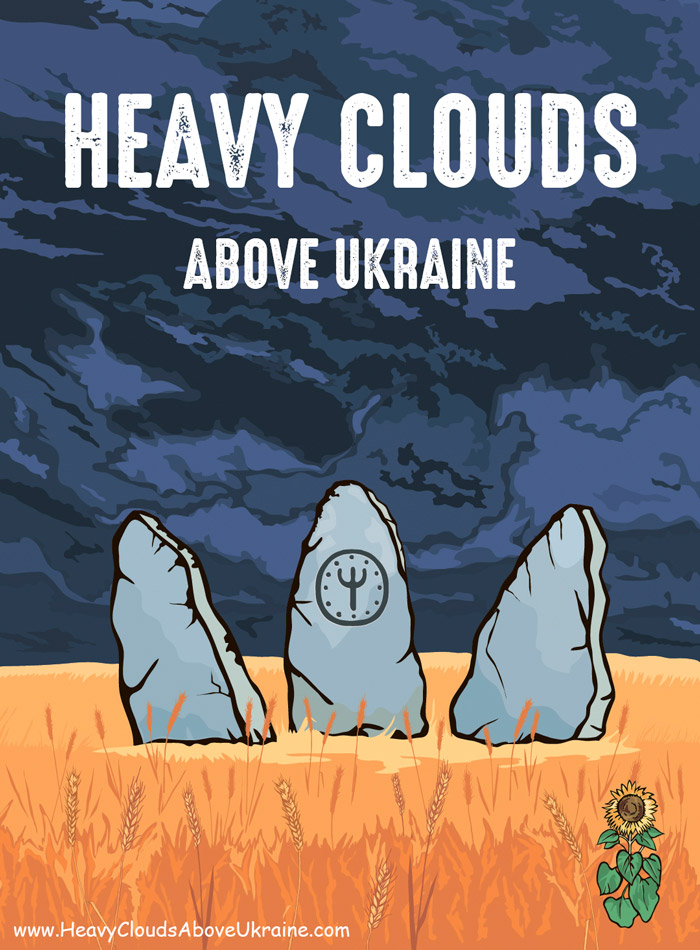 Heavy clouds above Ukraine